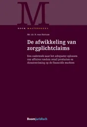 Omslag van De afwikkeling van zorgplichtclaims