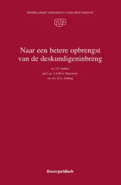 Omslag van Naar een betere opbrengst van de deskundigeninbreng
