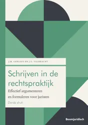 Omslag van Schrijven in de rechtspraktijk
