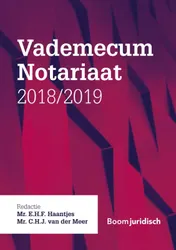Omslag van Vademecum Notariaat 2018/2019