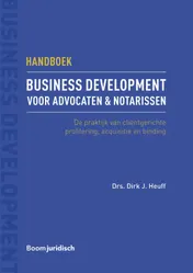 Omslag van Handboek business development voor advocaten & notarissen