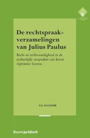 Omslag van De rechtspraakverzamelingen van Julius Paulus
