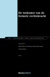 Omslag van De toekomst van de formele rechtskracht