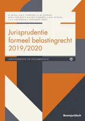 Omslag van Jurisprudentie formeel belastingrecht 2019/2020