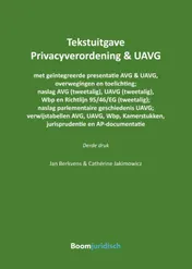 Omslag van Tekstuitgave Privacyverordening & UAVG