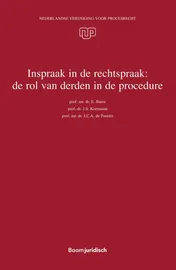 Omslag van Inspraak in de rechtspraak: de rol van derden in de procedure