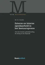 Omslag van Externe en interne openbaarheid in het bestuursproces
