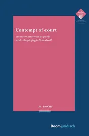 Omslag van Contempt of court