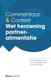 Omslag van Wet herziening partneralimentatie