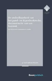 Omslag van De ondeelbaarheid van het pand- en hypotheekrecht; deconstructie van een leerstuk