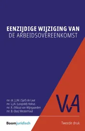 Omslag van Eenzijdige wijziging van de arbeidsovereenkomst