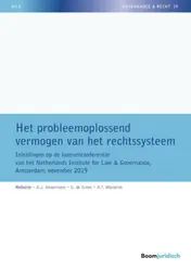 Omslag van Het probleemoplossend vermogen van het rechtssysteem