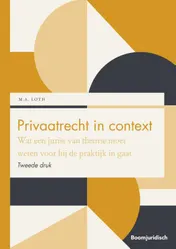 Omslag van Privaatrecht in context