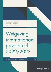 Omslag van Wetgeving internationaal privaatrecht 2022/2023