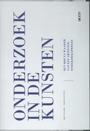 Omslag van Onderzoek in de kunsten