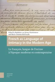 Omslag van French as language of intimacy in the Modern Age