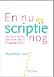 Omslag van En nu die scriptie nog