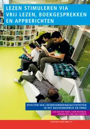 Omslag van Lezen stimuleren via vrij lezen, boekgesprekken en appberichten