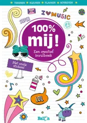Omslag van 100% mij, een creatief invulboek