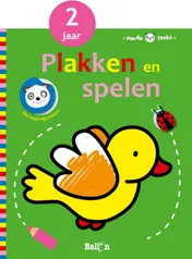 Omslag van Plakken en spelen - vogel 2+