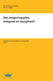 Omslag van Het omgevingsplan, integraal en marginaal?