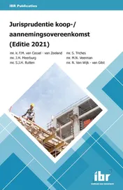 Omslag van Jurisprudentie koop-/aannemingsovereenkomst (Editie 2021)