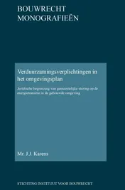 Omslag van Verduurzamingsverplichtingen in het omgevingsplan