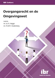 Omslag van Overgangsrecht en de Omgevingswet