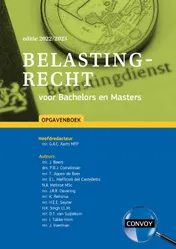 Omslag van Belastingrecht voor Bachelors en Masters Opgavenboek 2022-2023