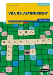 Omslag van VBA Belastingrecht met resultaat Uitwerkingenboek 2022-2023