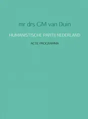 Omslag van HUMANISTISCHE PARTIJ NEDERLAND
