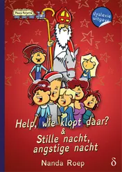 Omslag van Help, wie klopt daar - Stille nacht, angstige nacht - dyslexie uitgave