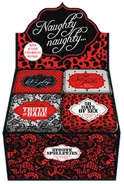 Omslag van Display spelletjesblikjes Naughty Naughty 4Tx3E