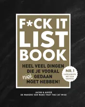Omslag van F*CK-it list book