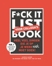 Omslag van F*ck it list book voor collega’s