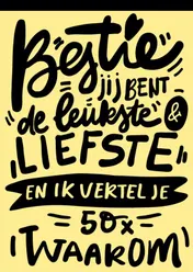 Omslag van I love you - invulboeken - Bestie