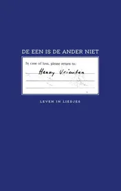 Omslag van De een is de ander niet