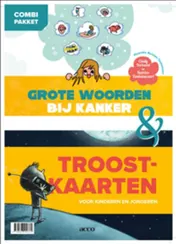 Omslag van Combi-pakket grote woorden bij kanker en troostkaarten
