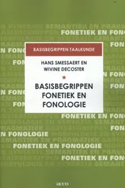 Omslag van Basisbegrippen fonetiek en fonologie