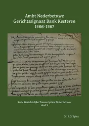 Omslag van Ambt Nederbetuwe Gerichtssignaat Kesteren 1566-1567