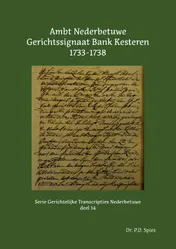Omslag van Ambt Nederbetuwe Gerichtssignaat Bank Kesteren 1733-1738