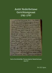 Omslag van Ambt Nederbetuwe Gerichtssignaat 1741-1797