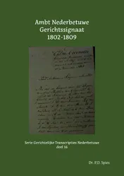 Omslag van Ambt Nederbetuwe Gerichtssignaat 1802-1809