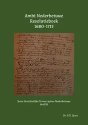 Omslag van Ambt Nederbetuwe Resolutieboek 1680-1715