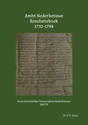 Omslag van Ambt Nederbetuwe Resolutieboek 1770-1794