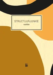 Omslag van Structuurjunkie notitieboek (oker)