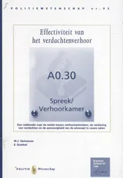 Omslag van Effectiviteit van het verdachtenverhoor