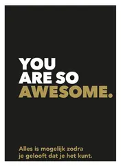 Omslag van You are so awesome