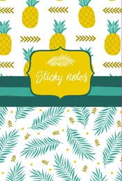 Omslag van Sticky notes pack Ananas
