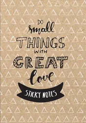 Omslag van Sticky notes pack Cardboard